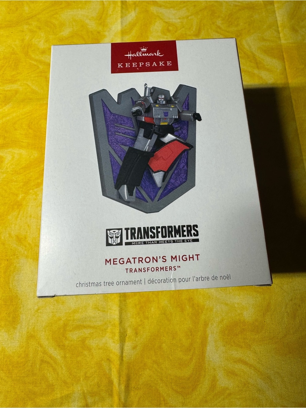 Hallmark Transformers Megatron Ornament - Gray, Purple, Red